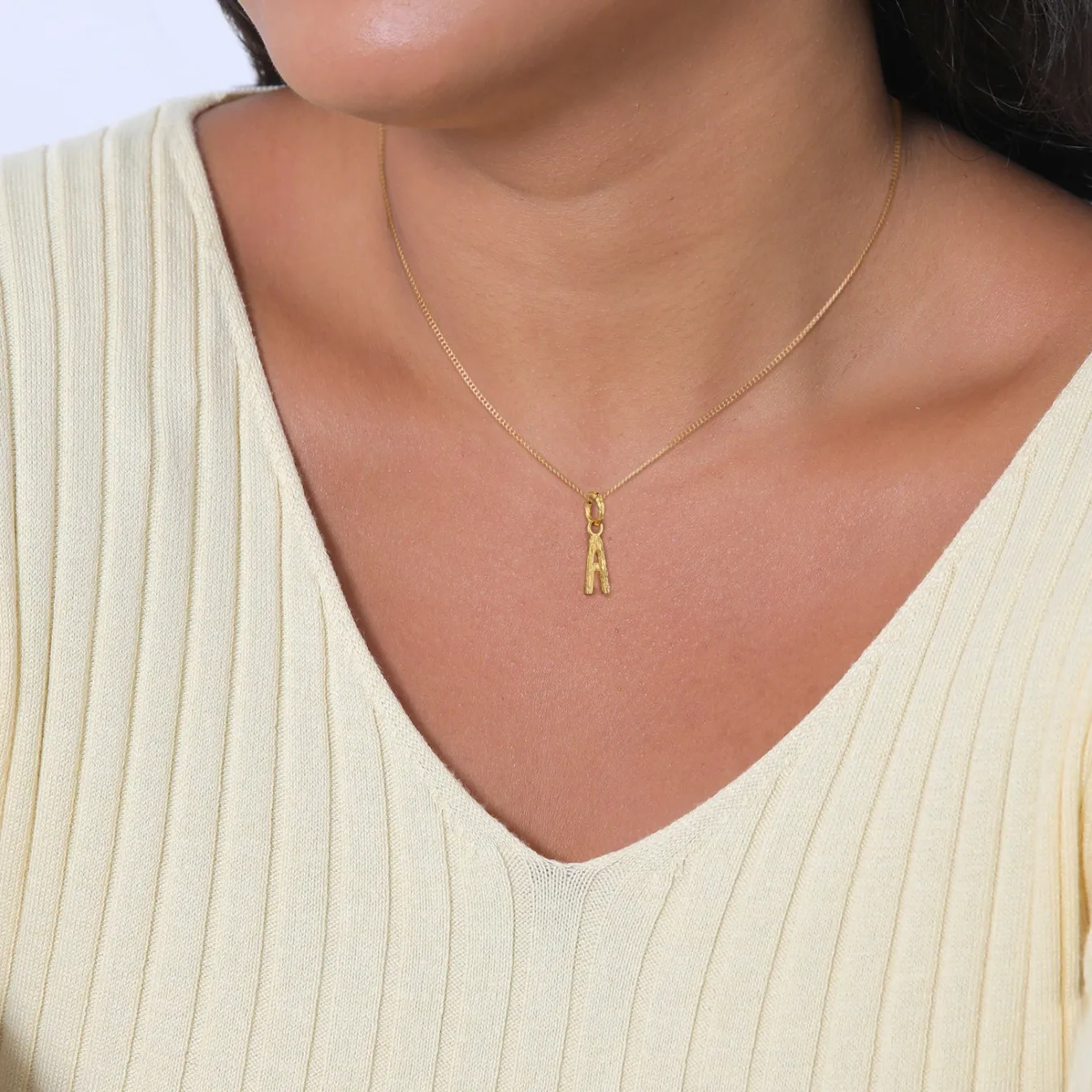 Elli "Anhänger A Organic< Personalisierter Schmuck|Anhänger & Charms