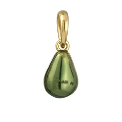 Elli "Anhänger Avocado | Emaille & Glas Kristall (Hellgrün)< Vergoldet|Anhänger & Charms