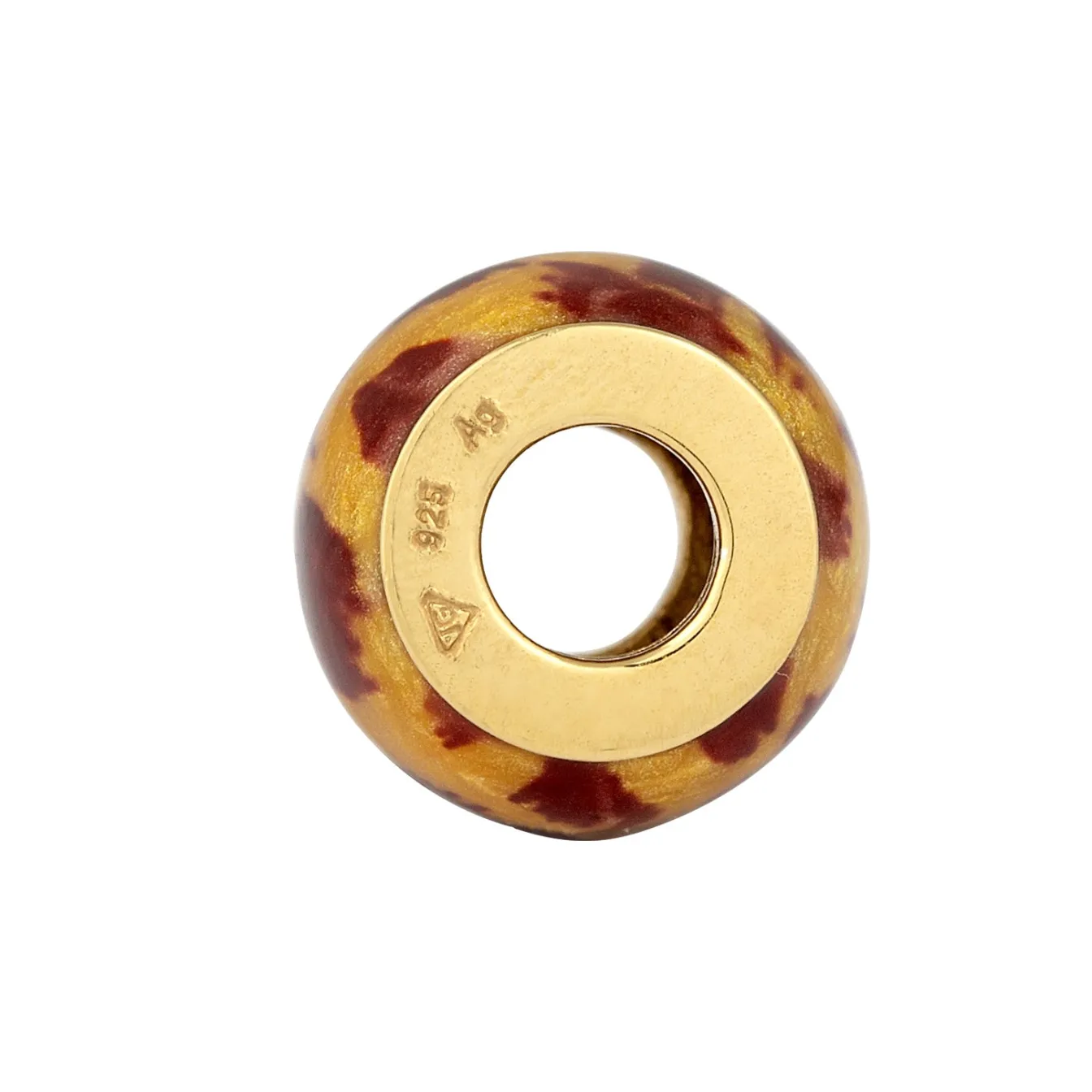 Elli "Anhänger Bead | Emaille (Leo)< Vergoldet|Anhänger & Charms