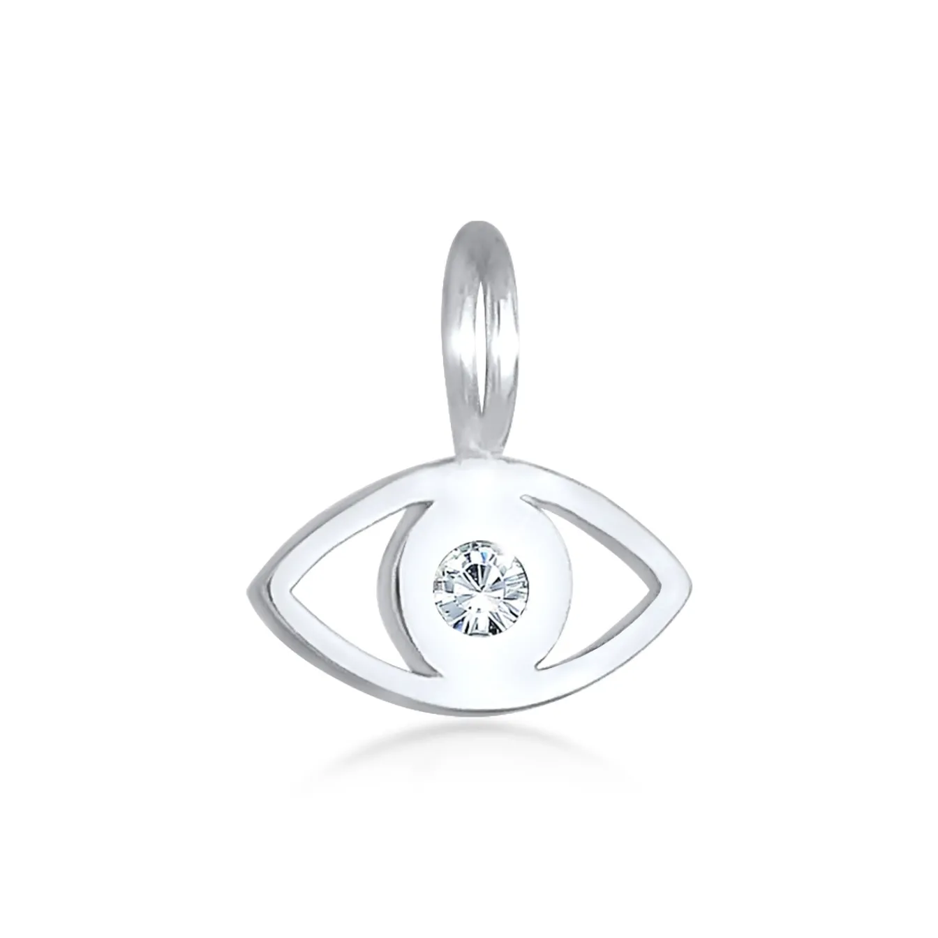 Elli "Anhänger Evil Eye | Kristall (Weiß)< Symbol-schmuck|Anhänger & Charms