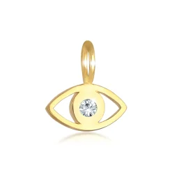Elli "Anhänger Evil Eye | Kristall (Weiß)< Symbol-schmuck|Anhänger & Charms