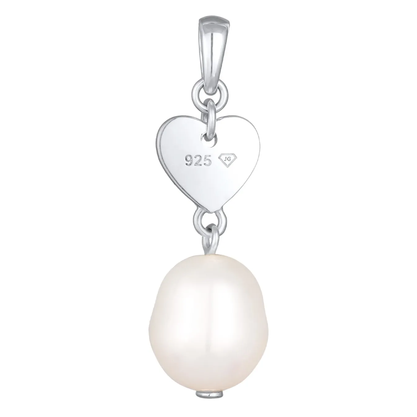 Elli "Anhänger Herz | Süßwasserperle< Symbol-schmuck|Herz-schmuck