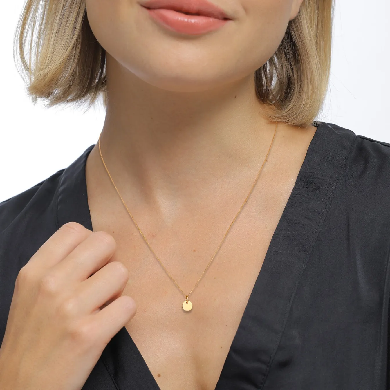Elli "Anhänger Plättchen< Anhänger & Charms|Echtgold