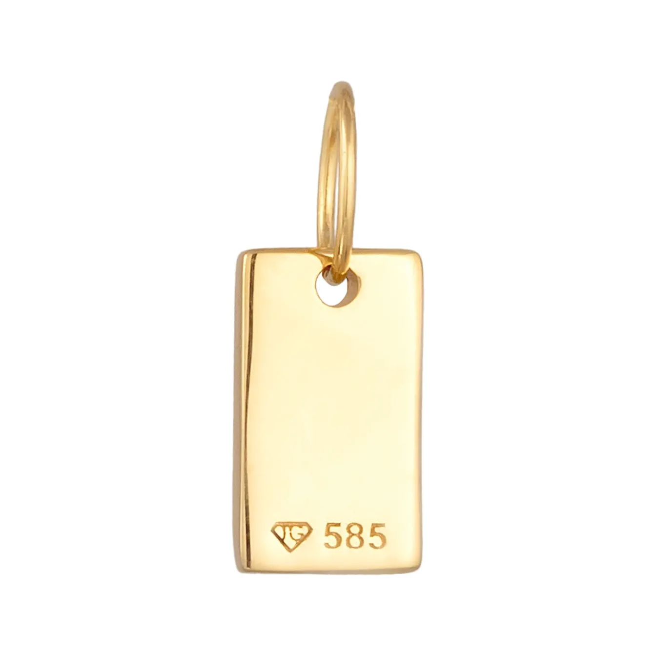 Elli "Anhänger Plättchen Rechteck< Anhänger & Charms|Echtgold