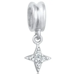 Elli "Anhänger Stern | Kristall (Weiß)< Anhänger & Charms|Vergoldet
