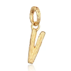 Elli "Anhänger V Organic< Personalisierter Schmuck|Anhänger & Charms
