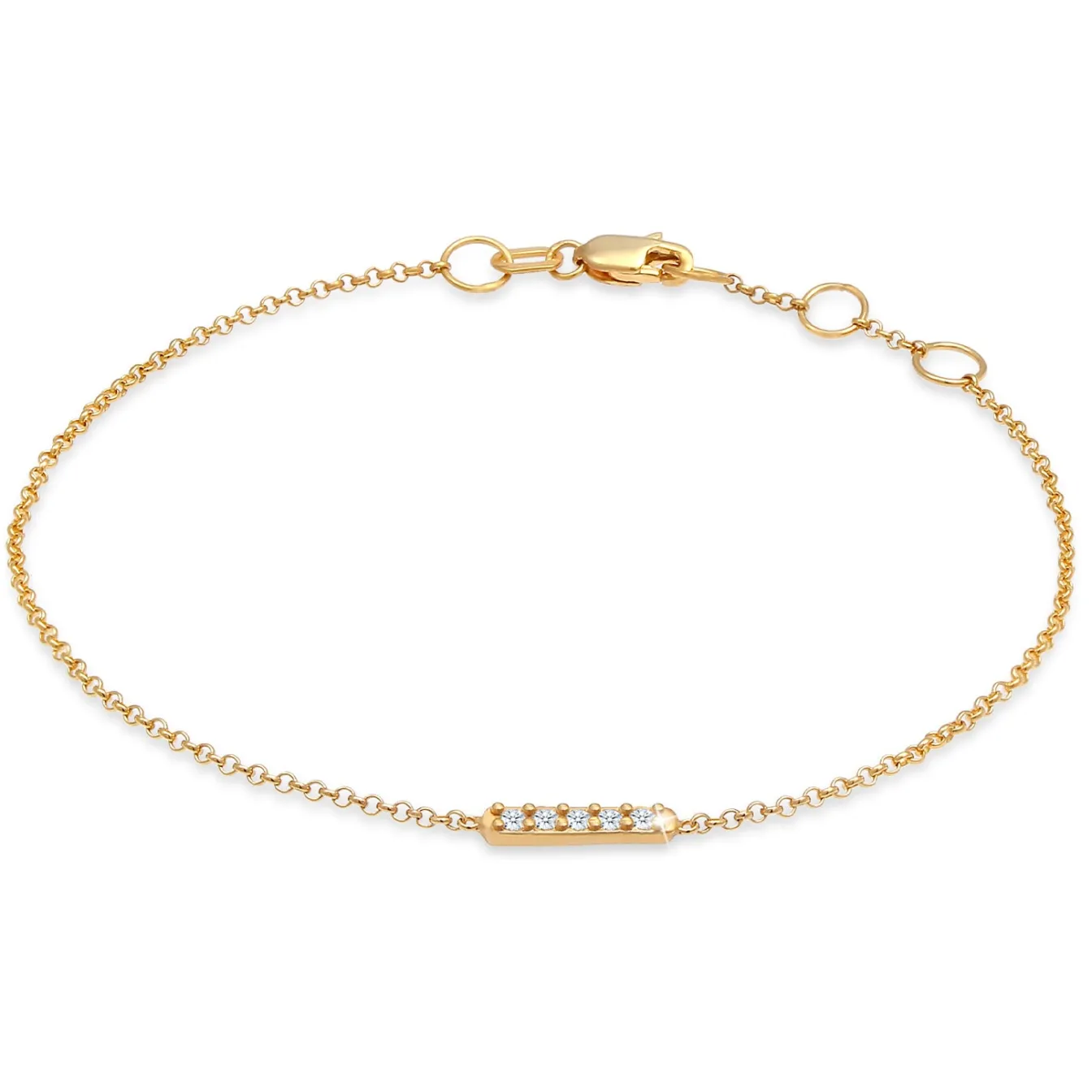 Elli "Armband | Diamant ( Weiß, 0,075 ct )< Diamanten|Armbänder