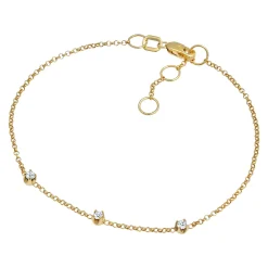 Elli "Armband | Diamant ( Weiß, 0,09 ct )< Armbänder|Echtgold