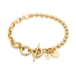 Elli "Armband | Glieder Kugel Design< Vergoldet|Armbänder