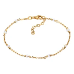Elli "Armband | Kristall ( Weiß )< Armbänder|Vergoldet