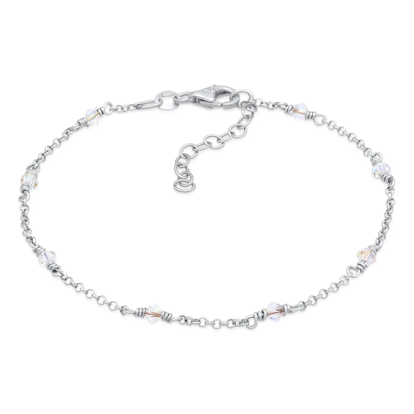 Elli "Armband | Kristall ( Weiß )< Armbänder|Vergoldet