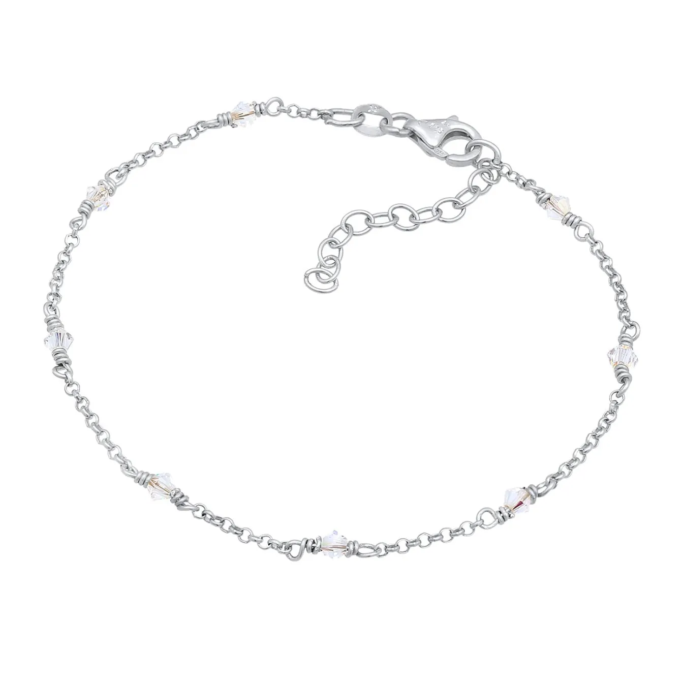 Elli "Armband | Kristall ( Weiß )< Armbänder|Vergoldet