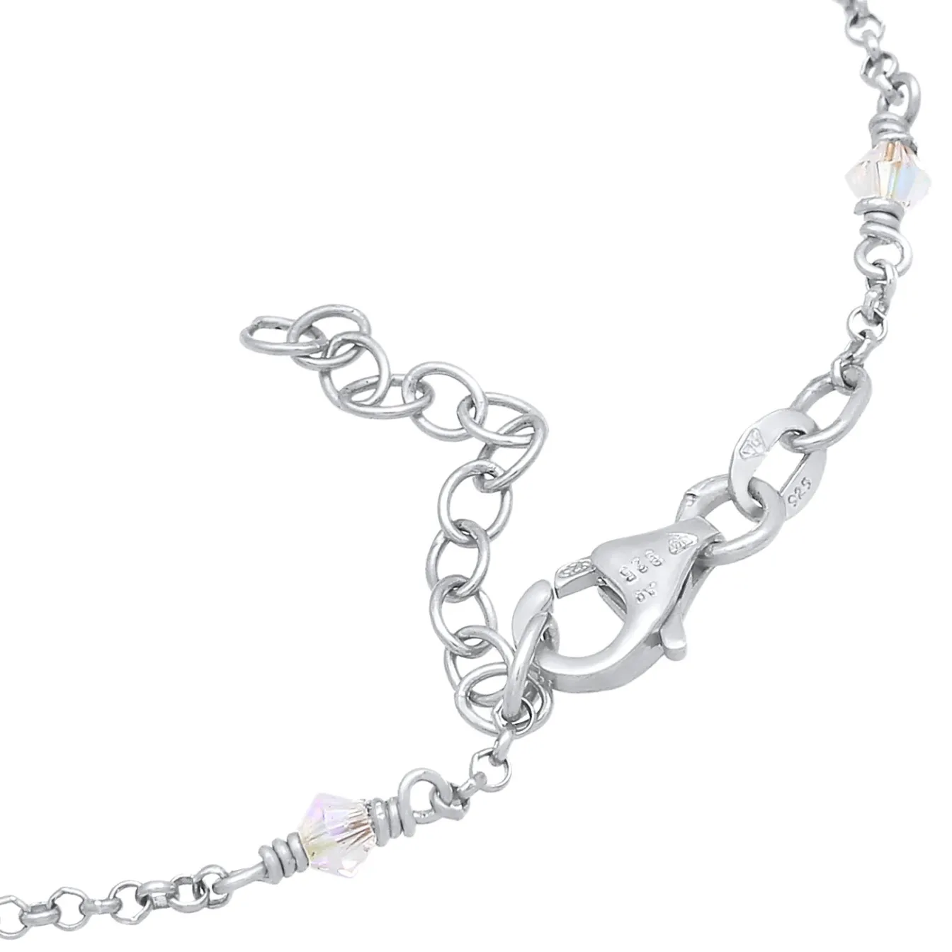 Elli "Armband | Kristall ( Weiß )< Armbänder|Vergoldet