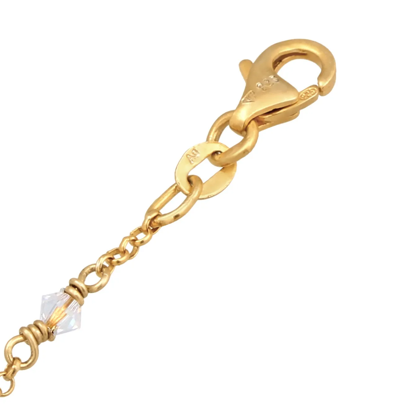 Elli "Armband | Kristall ( Weiß )< Armbänder|Vergoldet