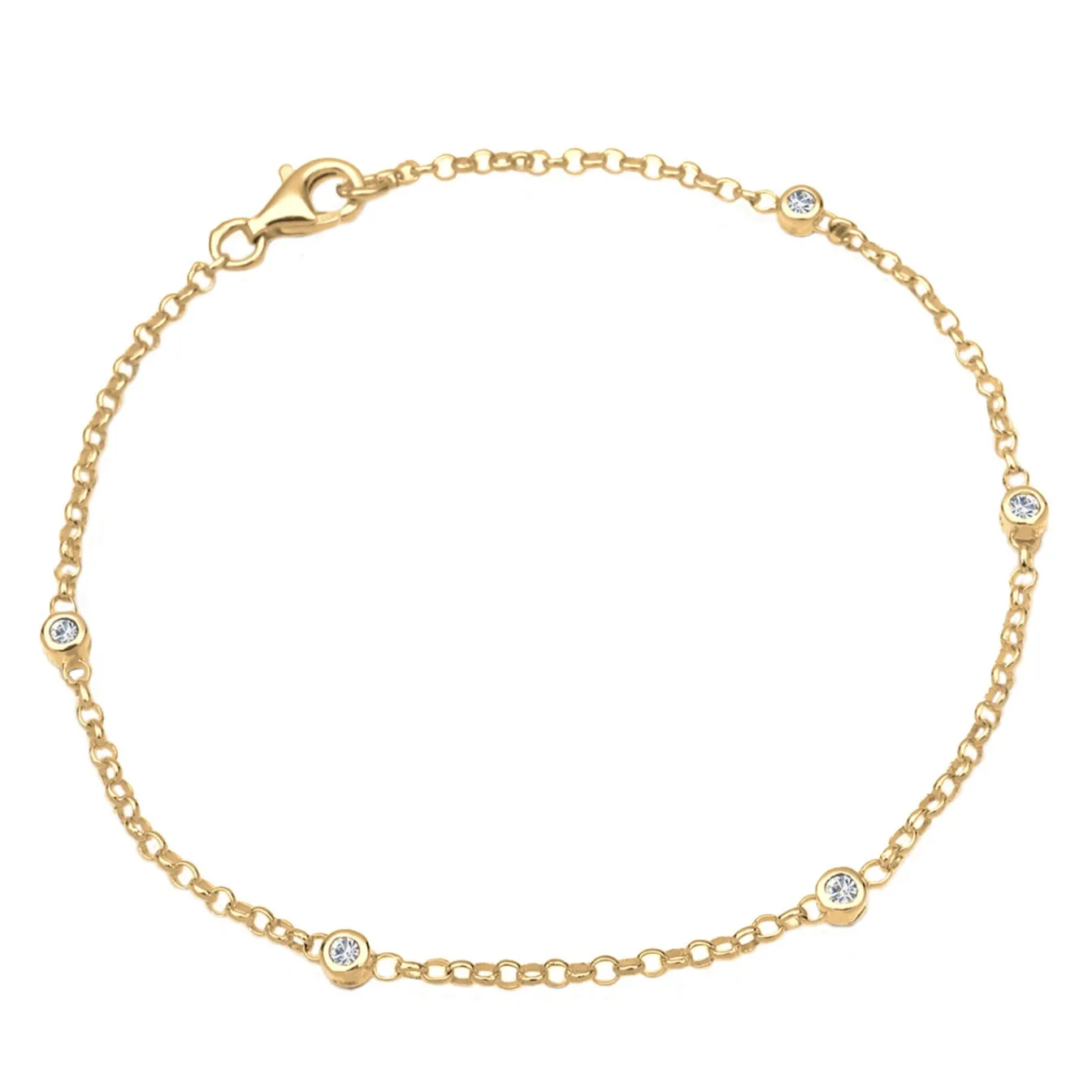 Elli "Armband | Kristall (Weiß)< Armbänder|Silber