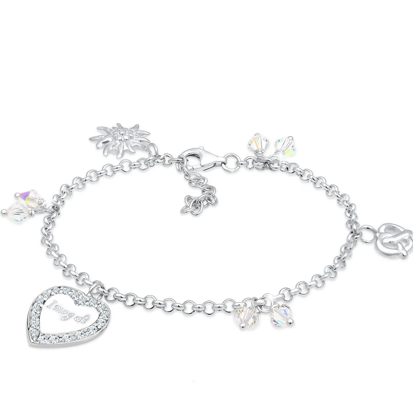 Elli "Armband | Kristall (Weiß)< Symbol-schmuck|Herz-schmuck