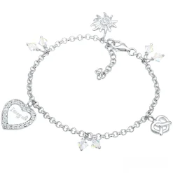 Elli "Armband | Kristall (Weiß)< Symbol-schmuck|Herz-schmuck