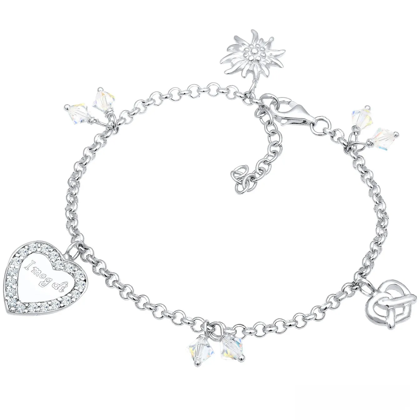 Elli "Armband | Kristall (Weiß)< Symbol-schmuck|Herz-schmuck