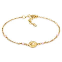 Elli "Armband | Quarz ( Rosa )< Armbänder|Vergoldet