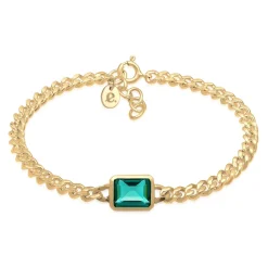 Elli "Armband | Quarz (Grün)< Armbänder|Vergoldet