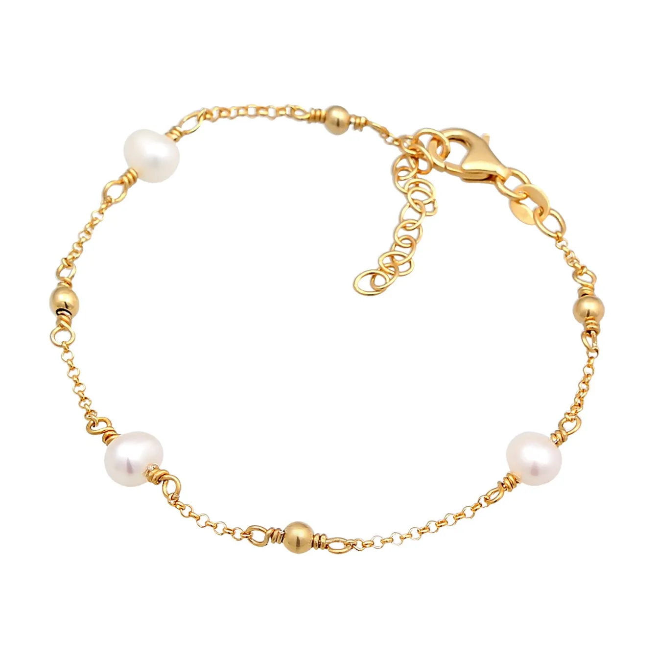Elli "Armband | Süßwasserzuchtperle< Perlen|Armbänder