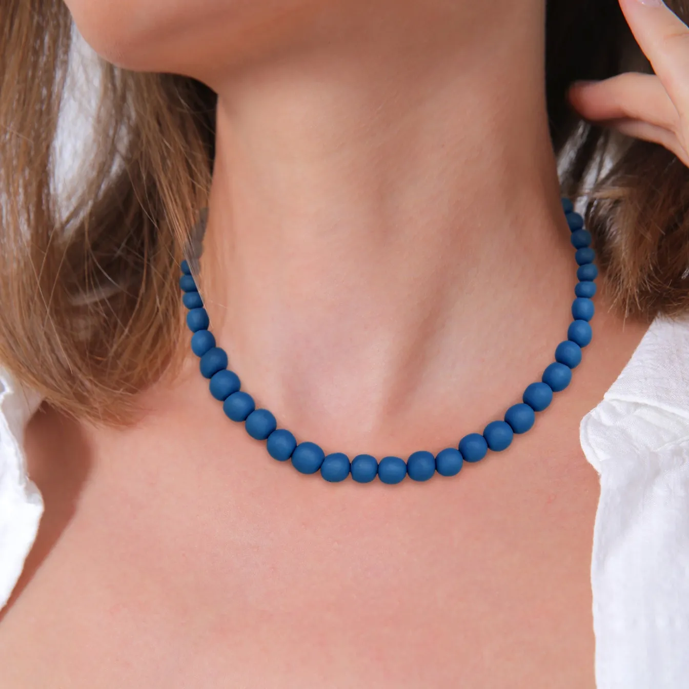 Elli "Armband Beads | Harzperlen (Blau)< Perlen|Halsketten