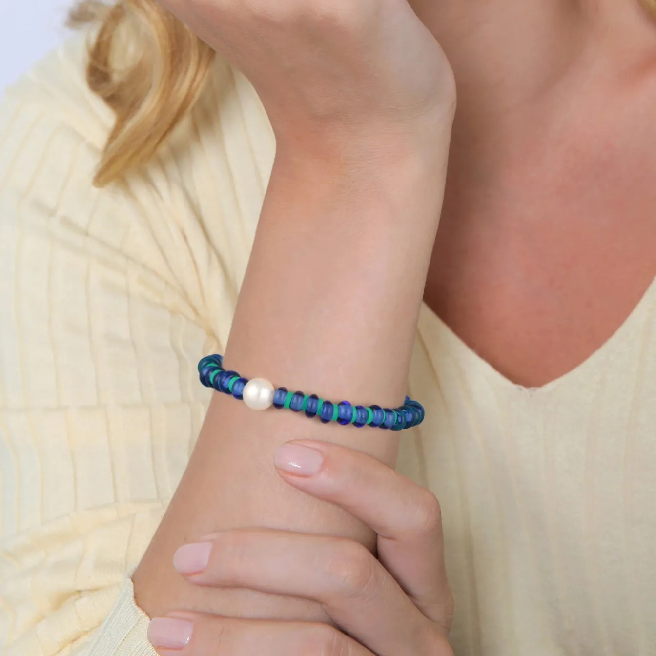 Elli "Armband Beads | Heishi, Muschelkernperlen< Perlen|Armbänder