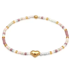 Elli "Armband Beads Herz | Glasperlen<Kinder Symbol-schmuck|Herz-schmuck