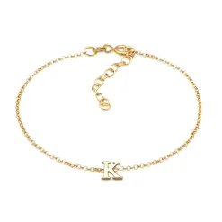 Elli "Armband Buchstabe K< Personalisierter Schmuck|Armbänder