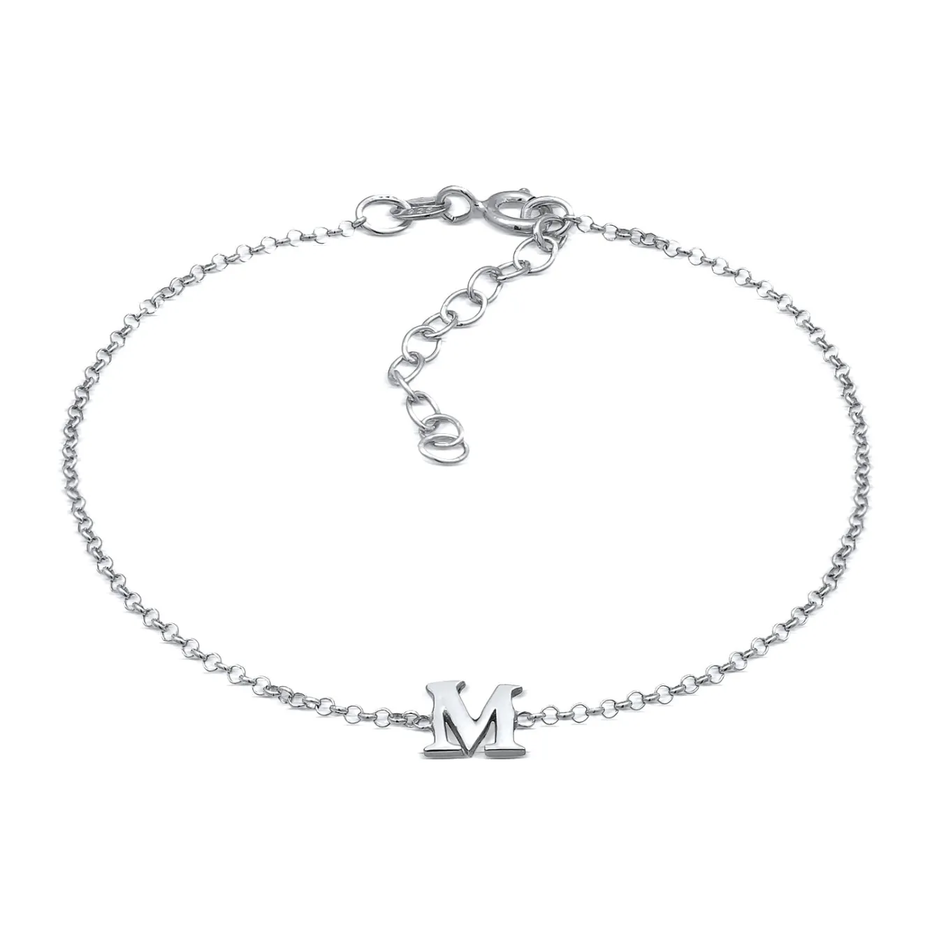 Elli "Armband Buchstabe M< Personalisierter Schmuck|Armbänder