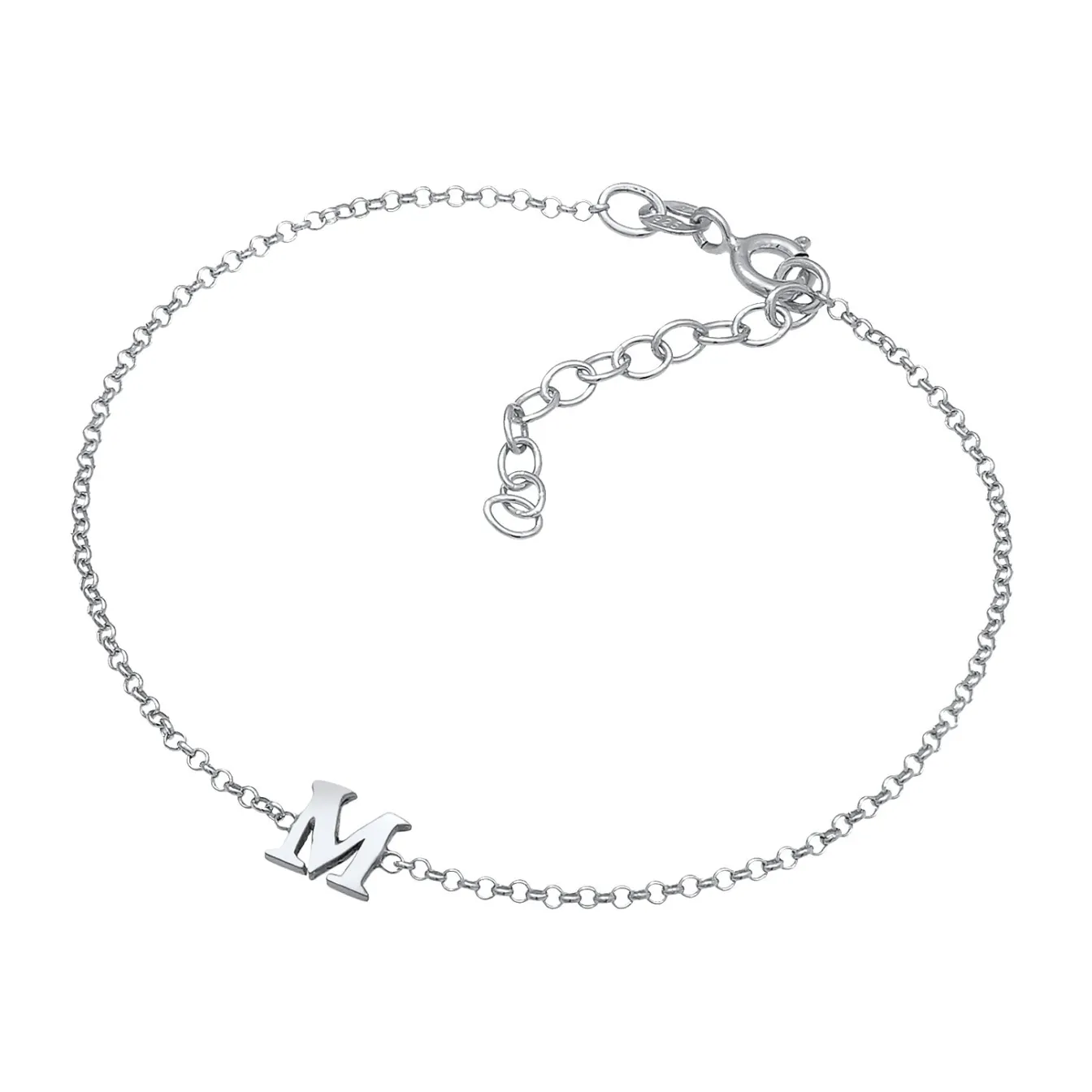 Elli "Armband Buchstabe M< Personalisierter Schmuck|Armbänder