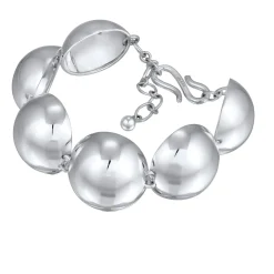 Elli "Armband Chunky Kugeln< Armbänder|Silber