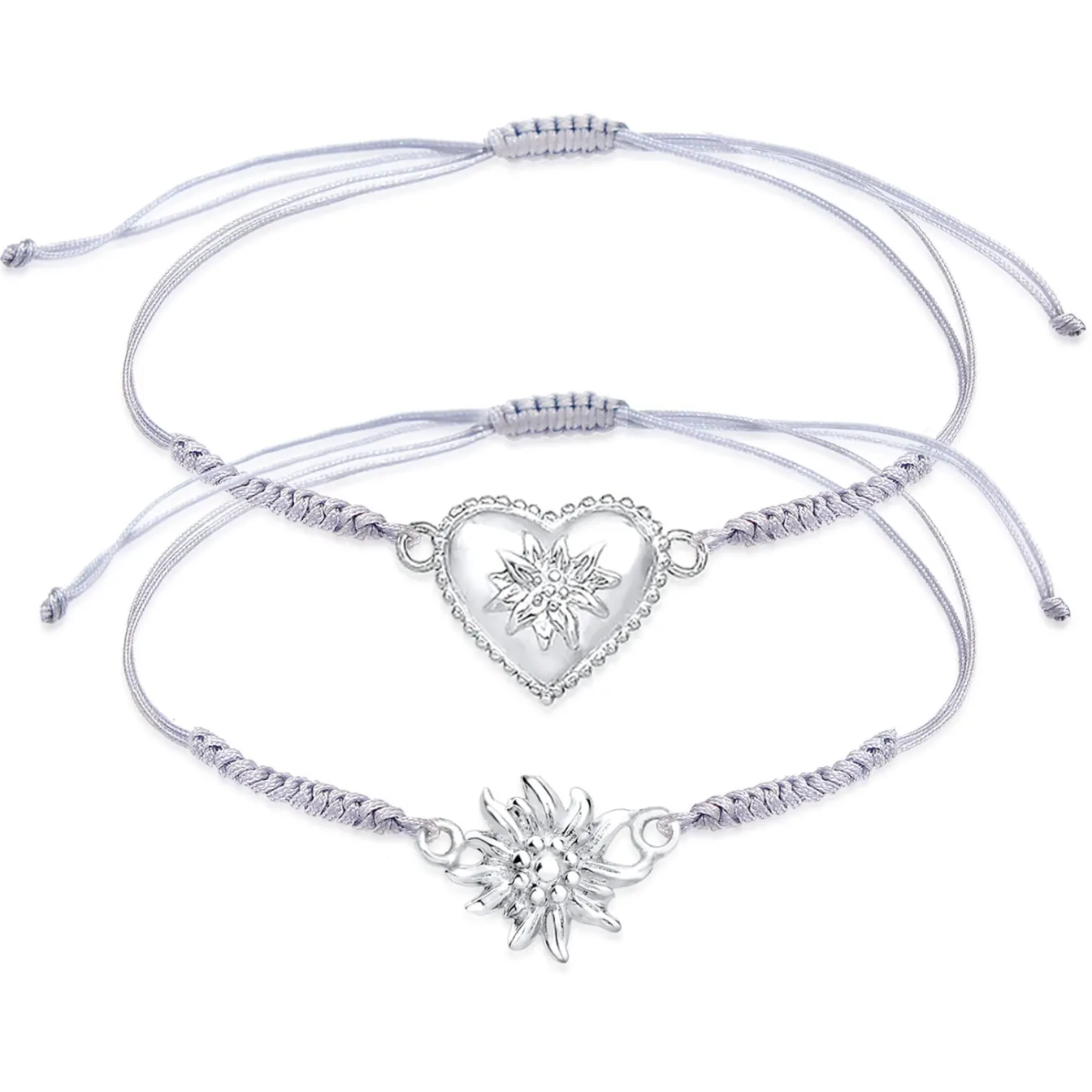 Elli "Armband Edelweiss< Herz-schmuck|Symbol-schmuck