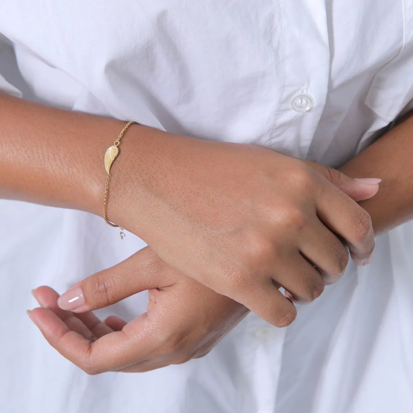 Elli "Armband Flügel< Armbänder|Vergoldet