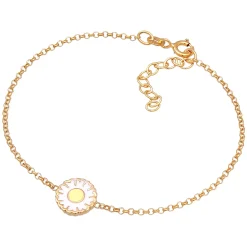 Elli "Armband Gänseblümchen | Emaille< Symbol-schmuck|Armbänder