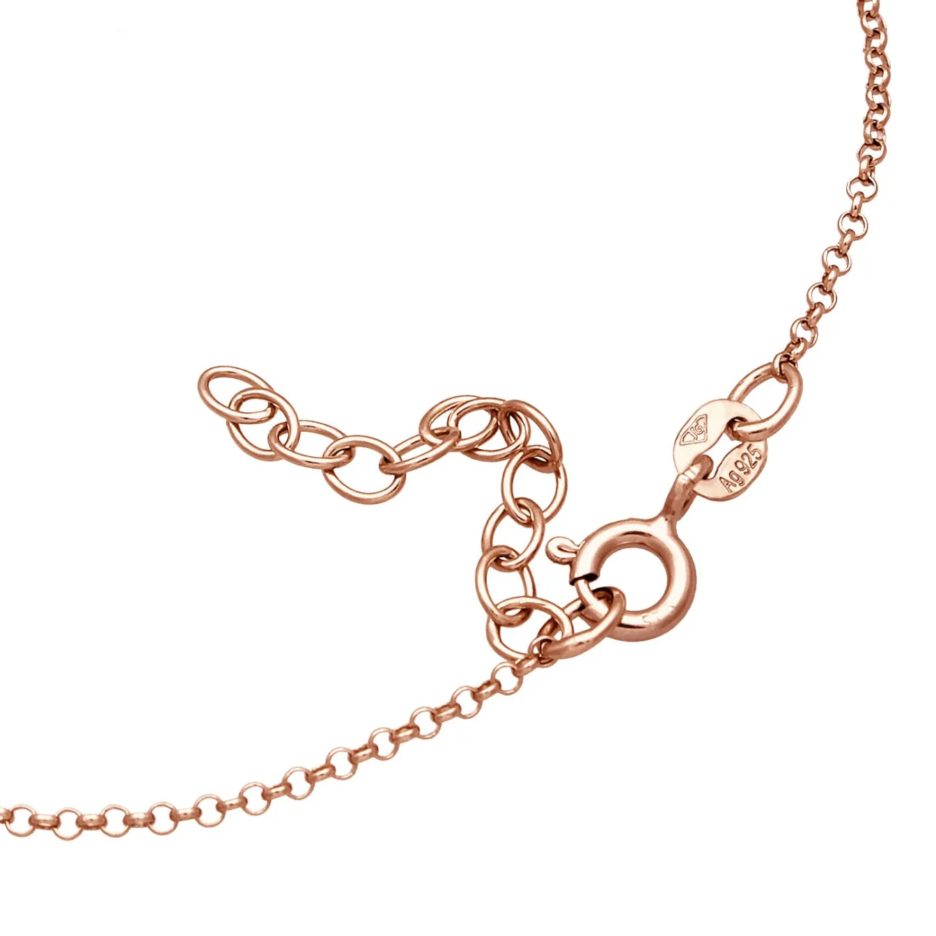 Elli "Armband Handchain | Kristall (Weiß)< Roségold|Armbänder