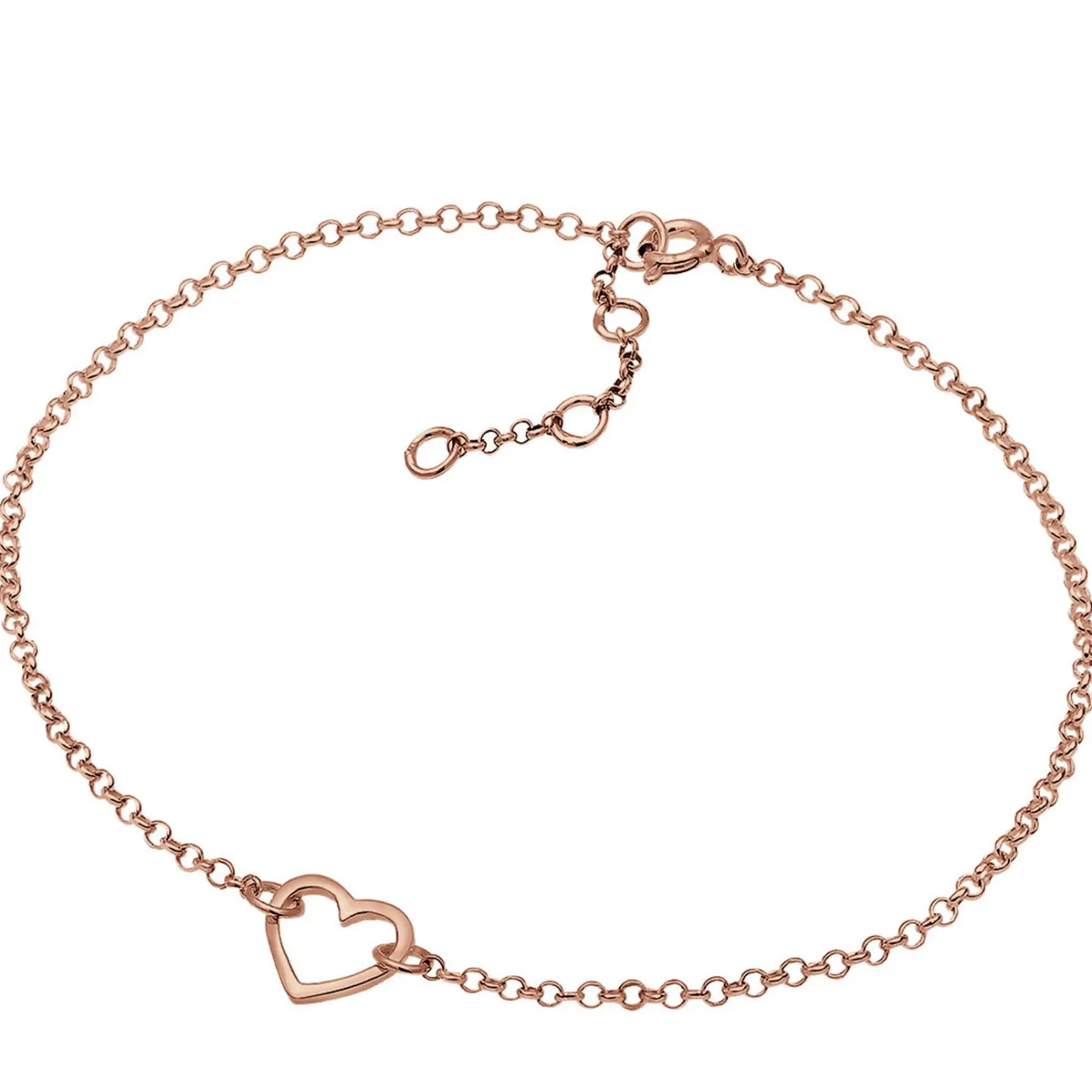 Elli "Armband Herz< Roségold|Vergoldet