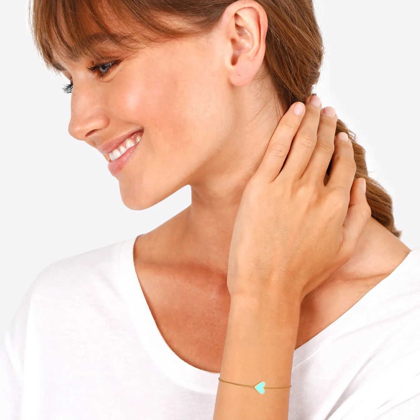Elli "Armband Herz | Emaille< Symbol-schmuck|Herz-schmuck