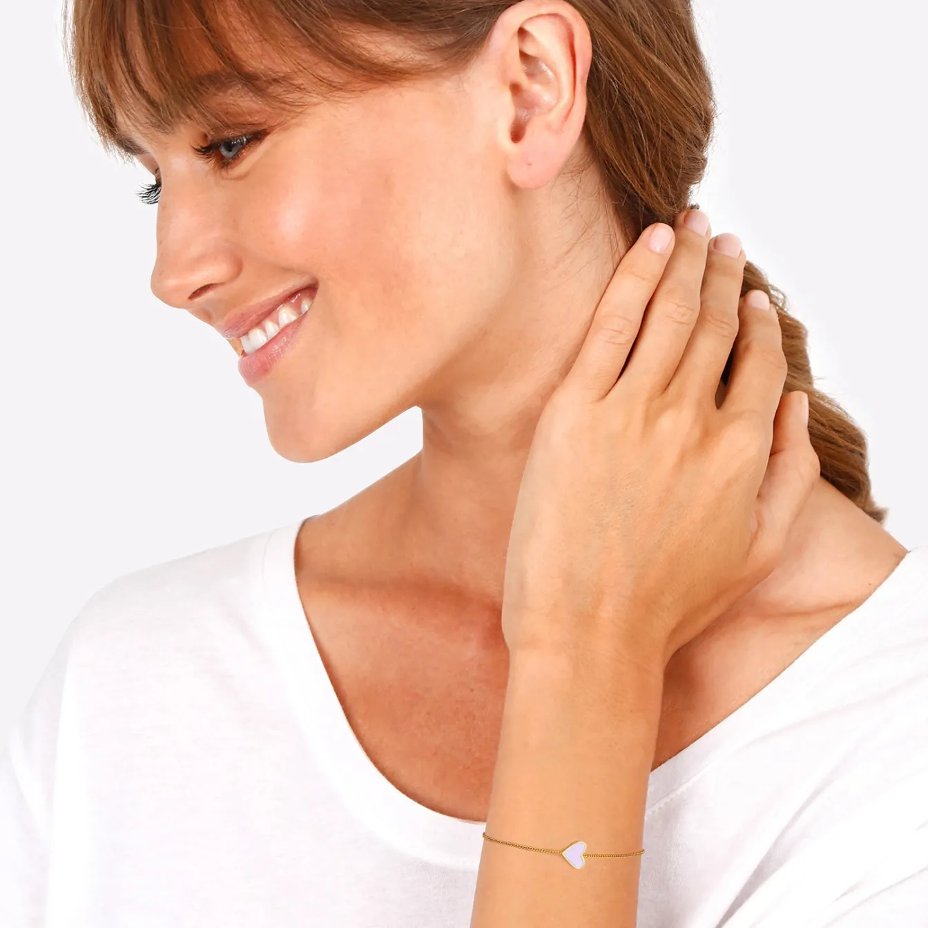 Elli "Armband Herz | Emaille< Symbol-schmuck|Herz-schmuck