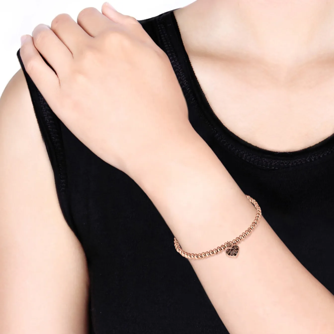 Elli "Armband Herz | Kristall ( Weiß )< Symbol-schmuck|Herz-schmuck