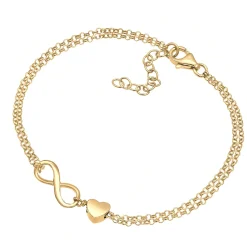Elli "Armband Herz & Infinity< Roségold|Symbol-schmuck