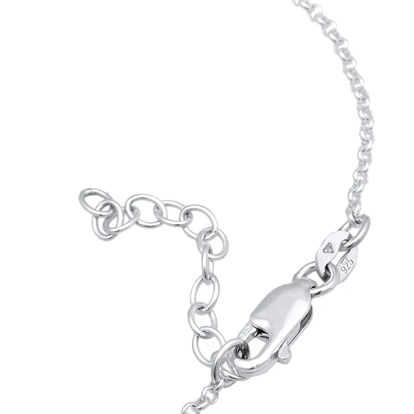 Elli "Armband Herz Anhänger | Laborgezüchteter Diamant (Weiß, 0.18)< Vergoldet|Symbol-schmuck