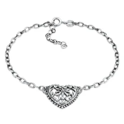 Elli "Armband Herz Edelweiss< Symbol-schmuck|Herz-schmuck