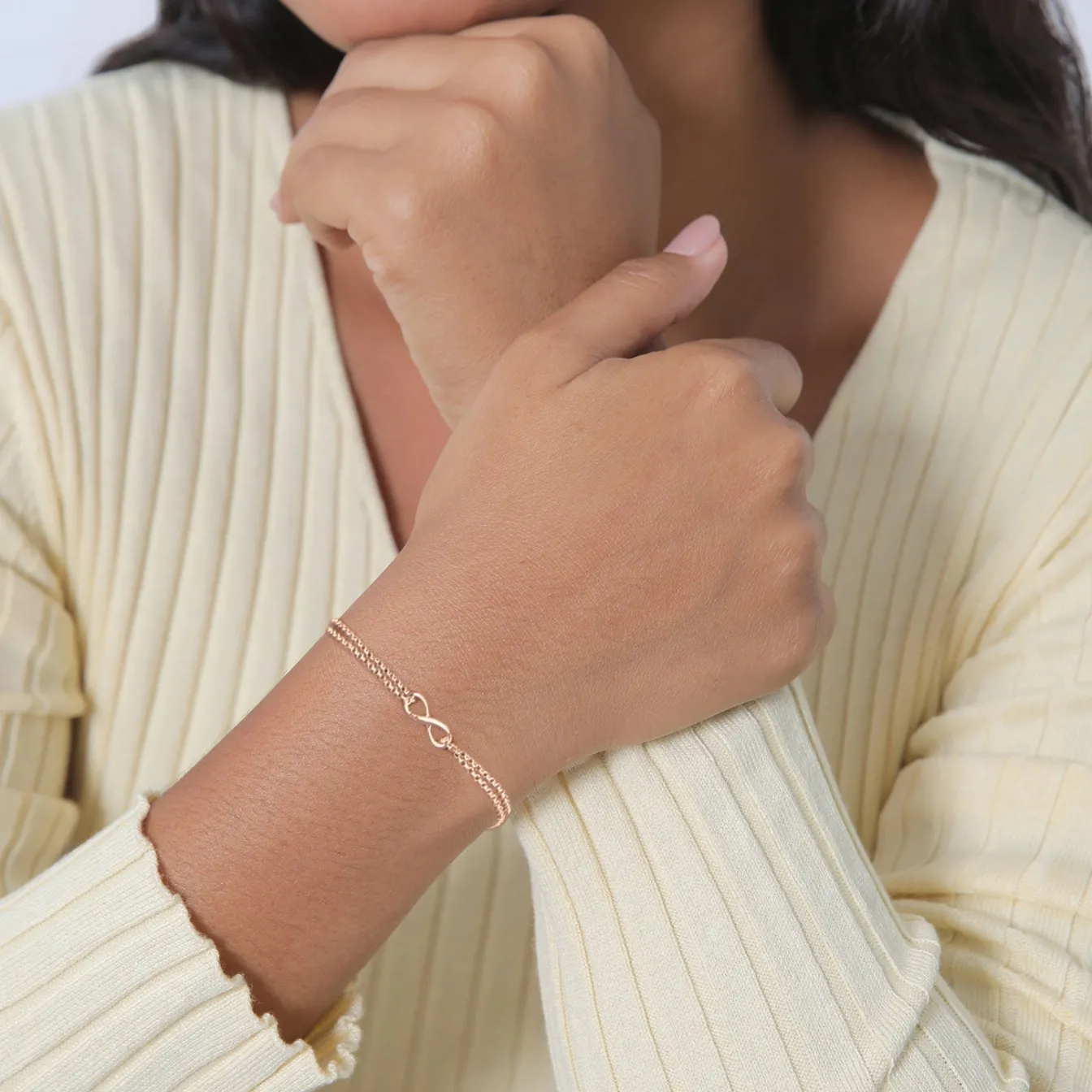 Elli "Armband Infinity< Roségold|Symbol-schmuck