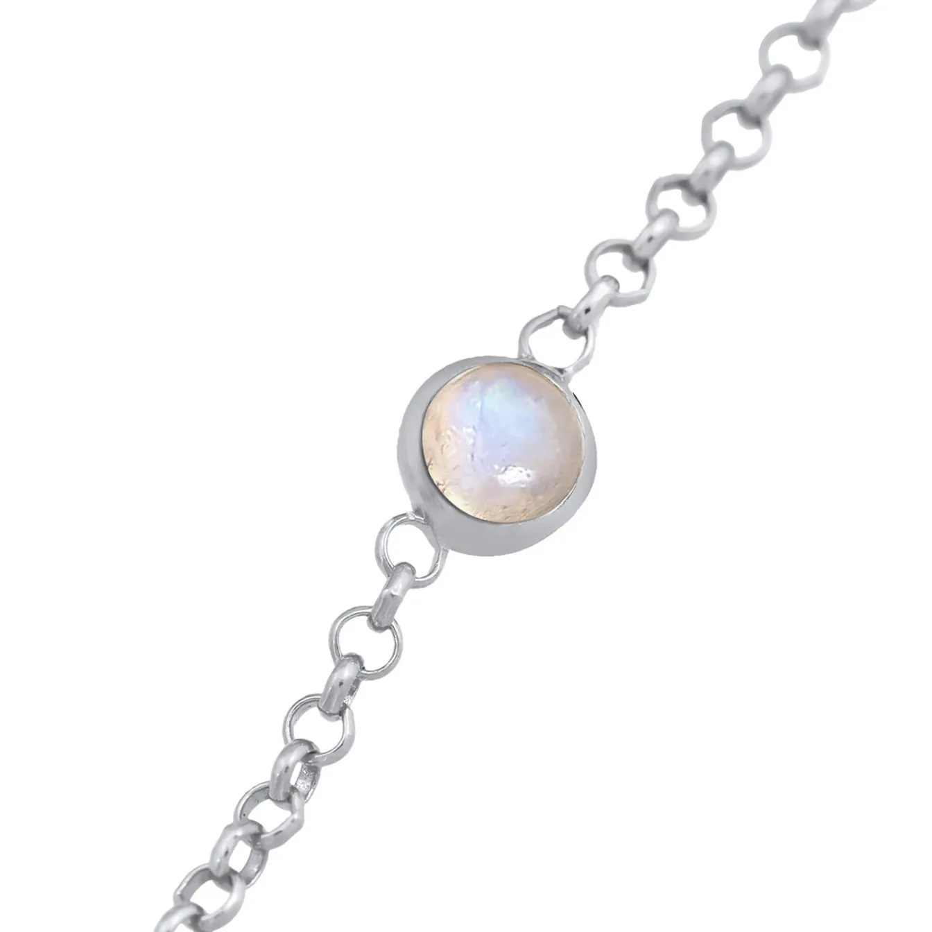 Elli "Armband Infinity | Mondstein (Weiß)< Symbol-schmuck|Herz-schmuck