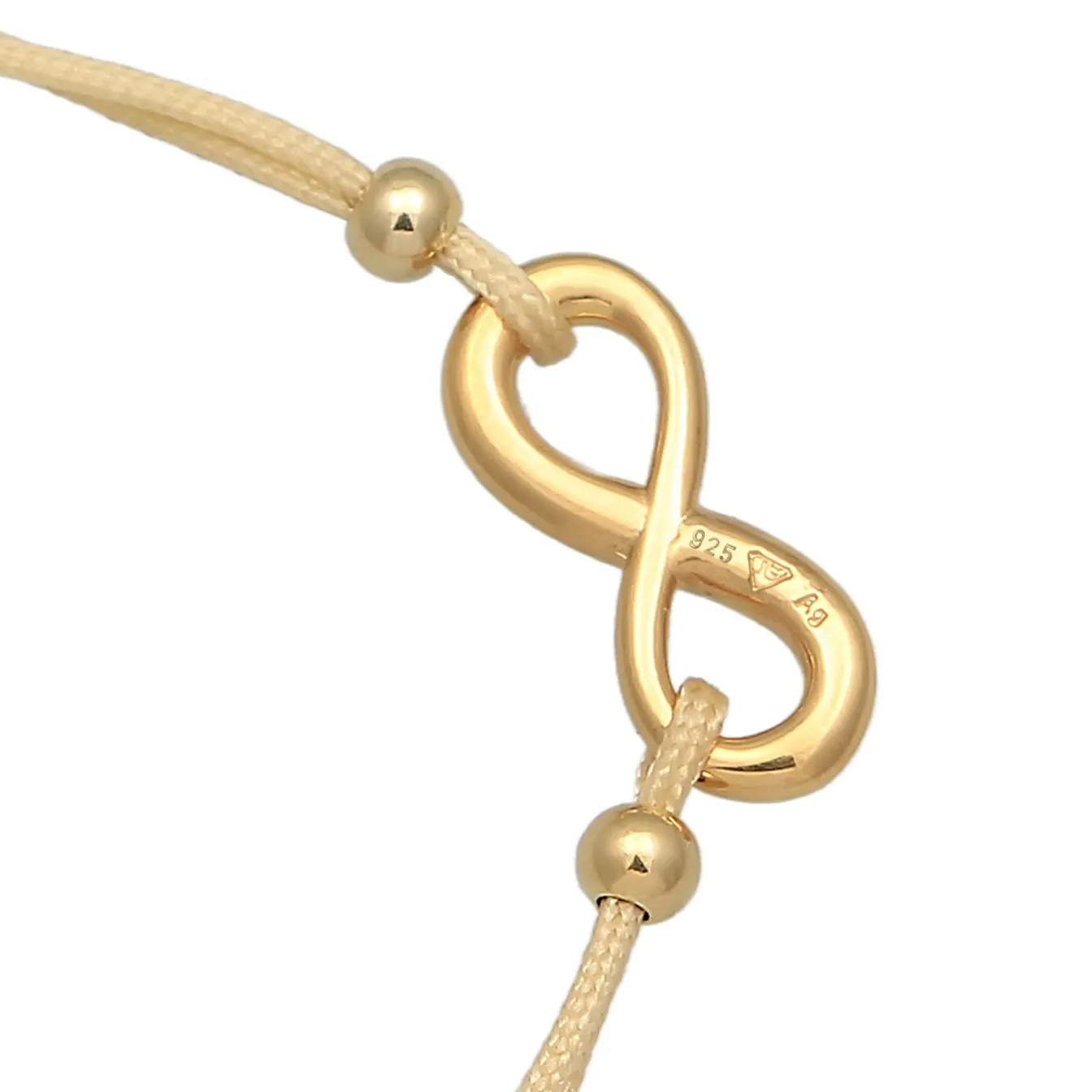 Elli "Armband Infinity | Nylon< Vergoldet|Symbol-schmuck