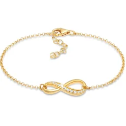 Elli "Armband Infinity | Zirkonia ( Weiß )< Roségold|Symbol-schmuck
