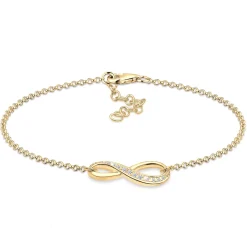 Elli "Armband Infinity | Zirkonia ( Weiß )< Roségold|Symbol-schmuck