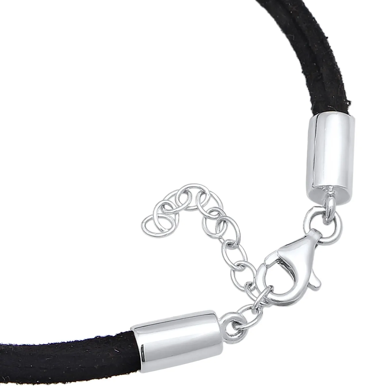 Elli "Armband Kreis Geo | Synth. Leder< Armbänder|Silber