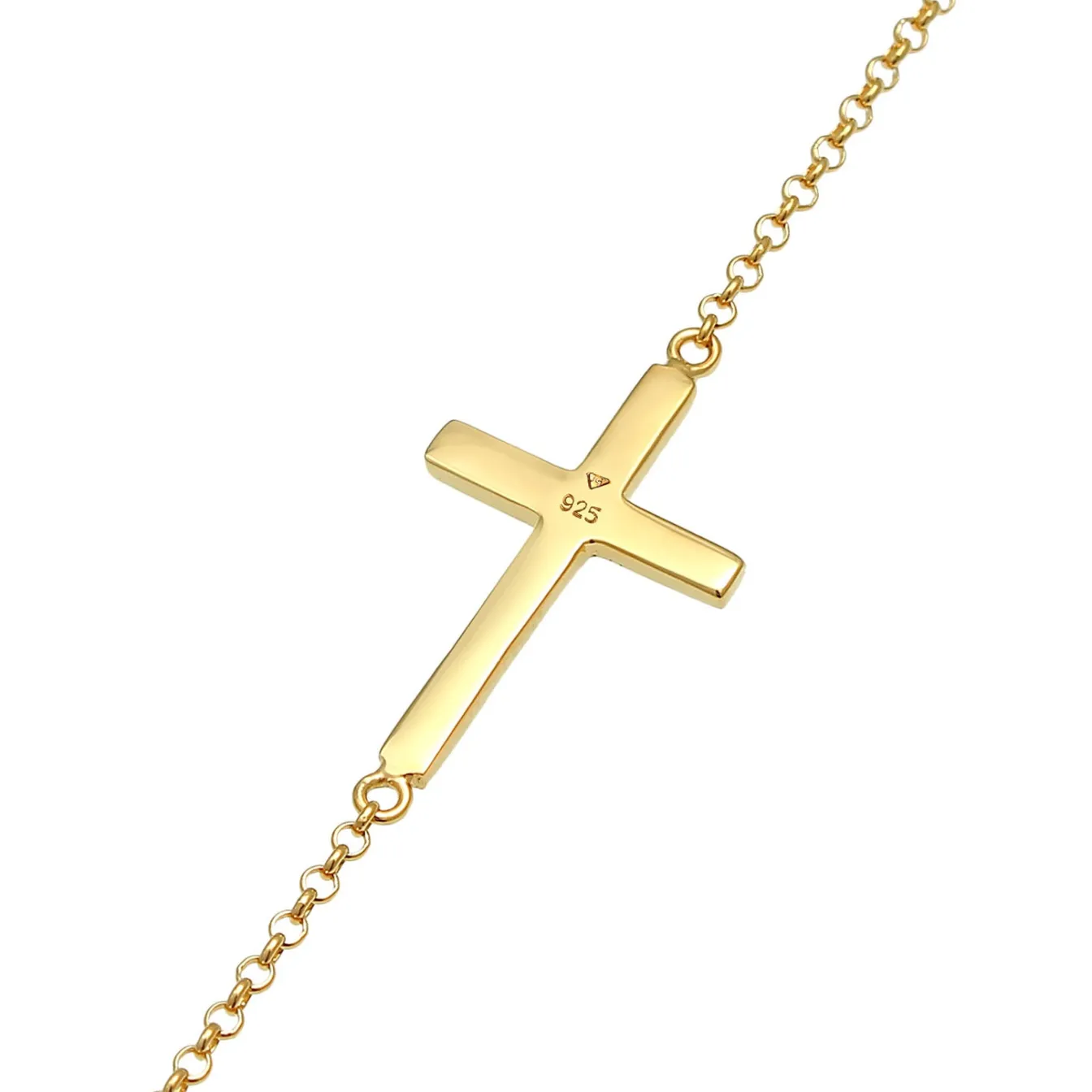 Elli "Armband Kreuz< Roségold|Symbol-schmuck